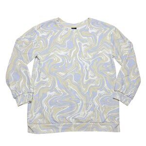 Art Class Sweater Girls Large 10 Blue‎ Pullover Sweatshirt Geometric Long Sleeve